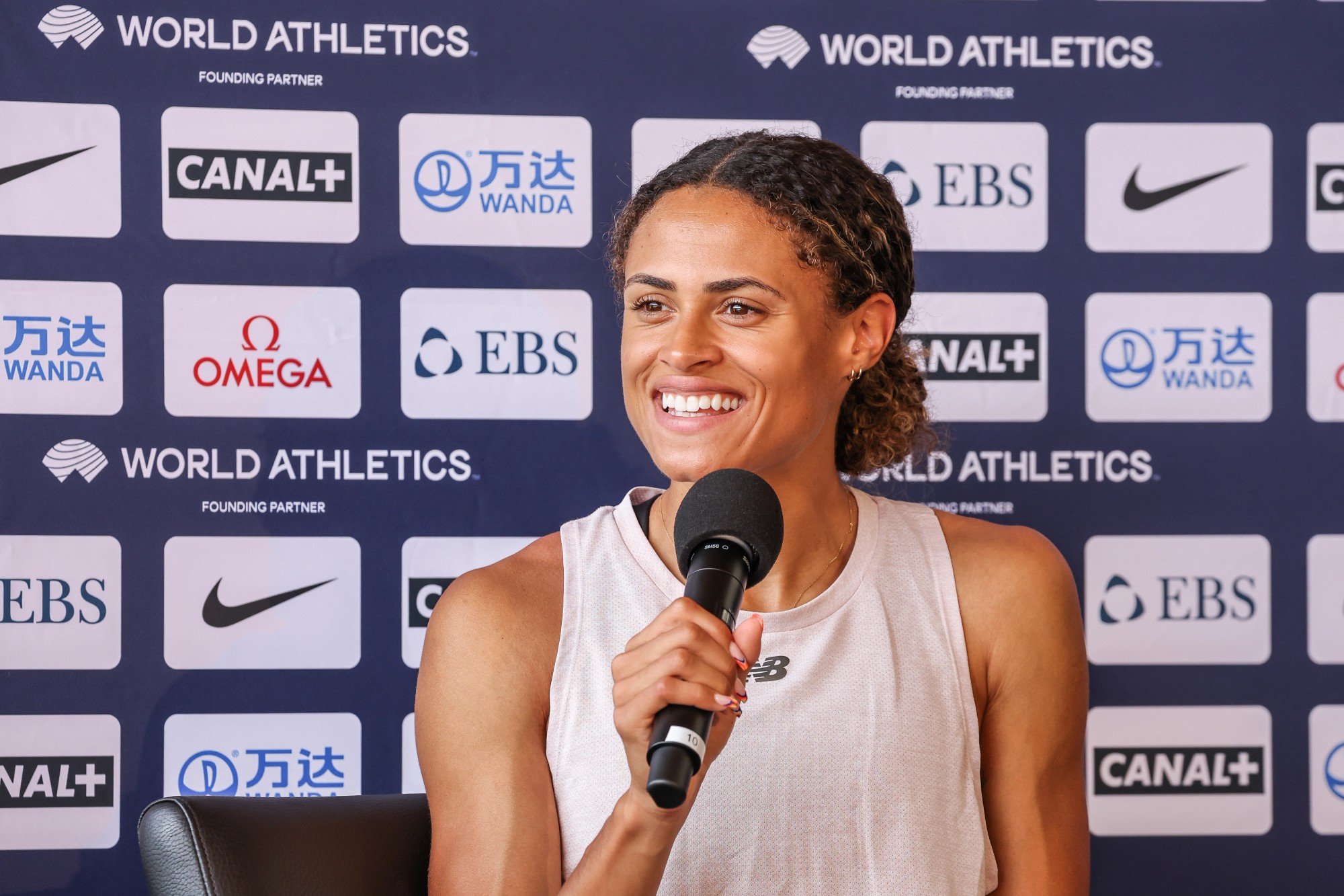 Sydney McLaughlin-Levrone At Monaco Diamond League Press Conference 