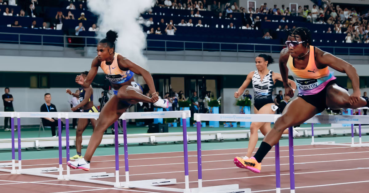 Masai Russell | Photo by Liam Blackwell for Diamond League AG