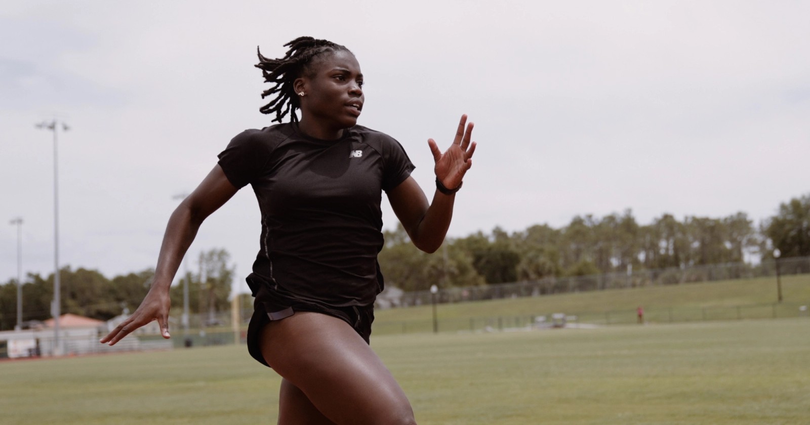 Adaejah Hodge training at Montverde Academy with three weeks to go until New Balance Nationals Outdoor.